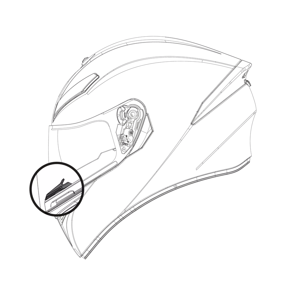 AGV K-5S/K-3SV/K1 Helmet Nose Guard