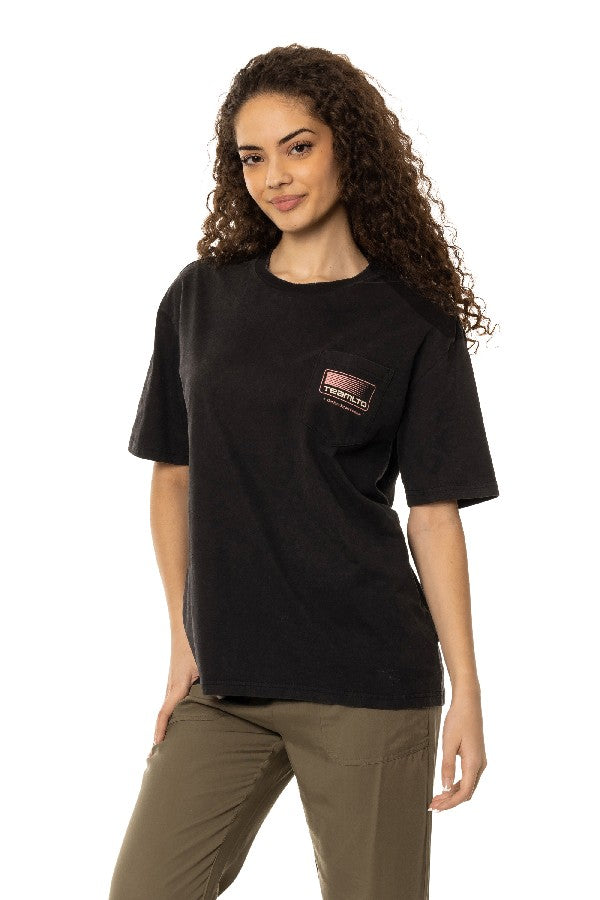 TEAMLTD Women's Distressed Pocket Tee (Closeout)