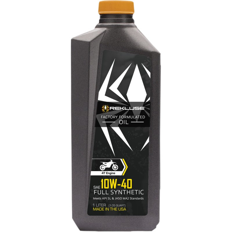 Rekluse High-Performance 10W40 Full Synthetic Motorcycle Engine Oil, 1L