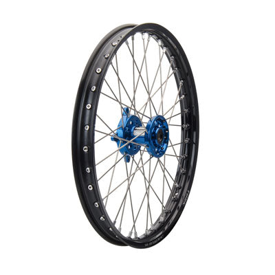 Roue de moto tout-terrain Tusk Impact (noir/argent/bleu)