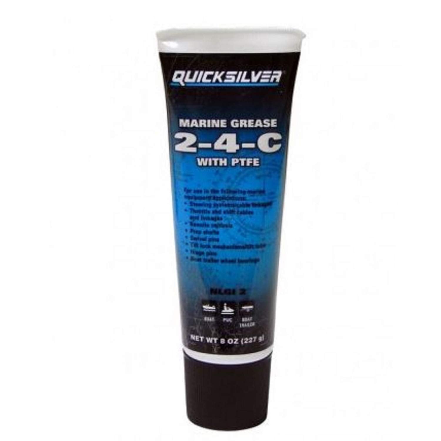 Quicksilver 2-4-C Grease Squeeze Tube, 8 oz