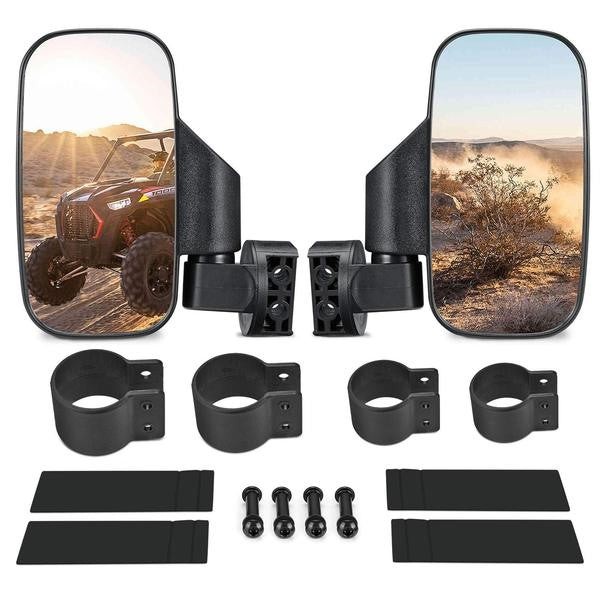 Rétroviseurs latéraux Wolftech UTV pour arceaux de sécurité de 1,75" à 2,00"