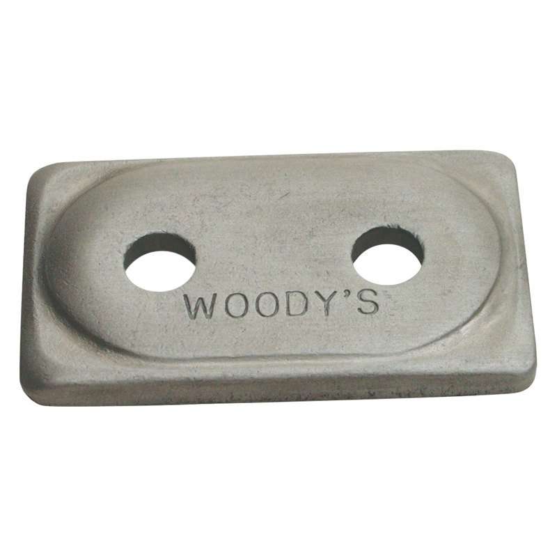 Plaques de support pour motoneige Woody's Double Digger à angle, 5/16 po