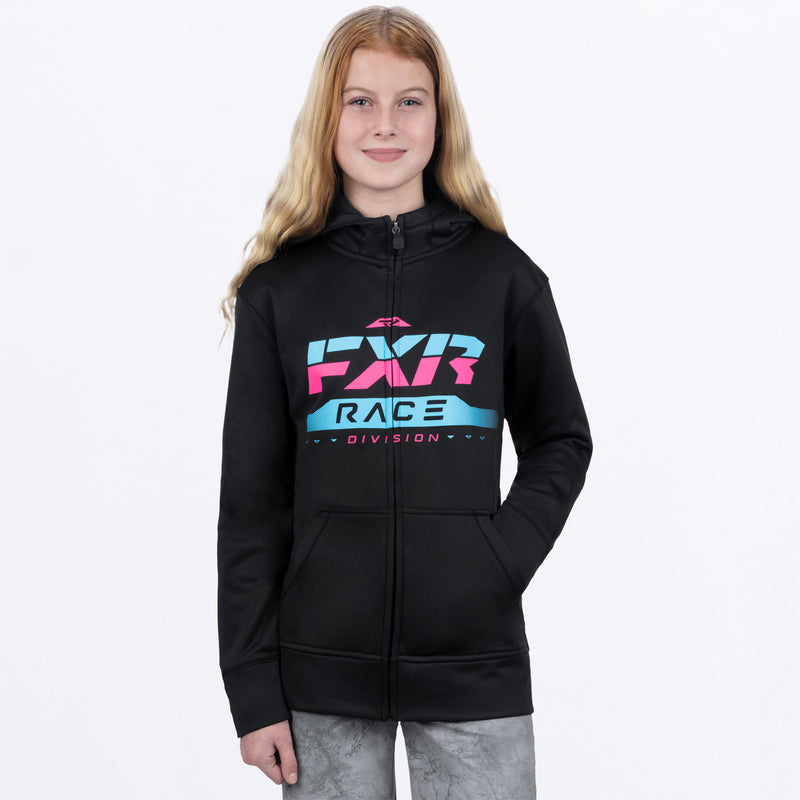 Sweat à capuche zippé technique FXR Youth Race Division