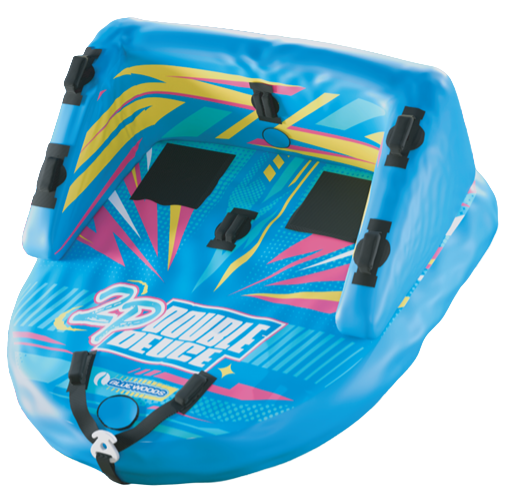 Bouée tractable double Blue Woods pour 2 passagers