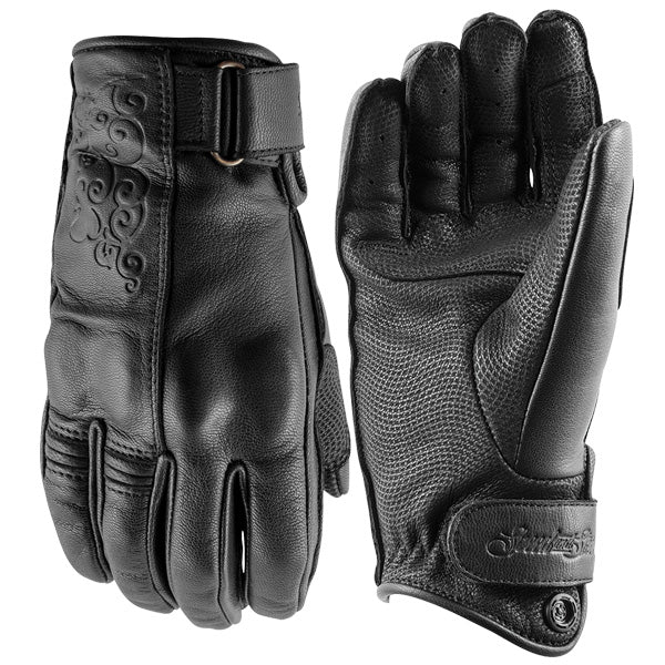 Speed and Strength Women's Black Heart Leather Glove (Closeout)