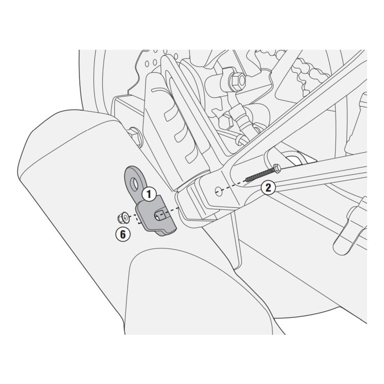 Givi Side Case/Saddlebag Adapter