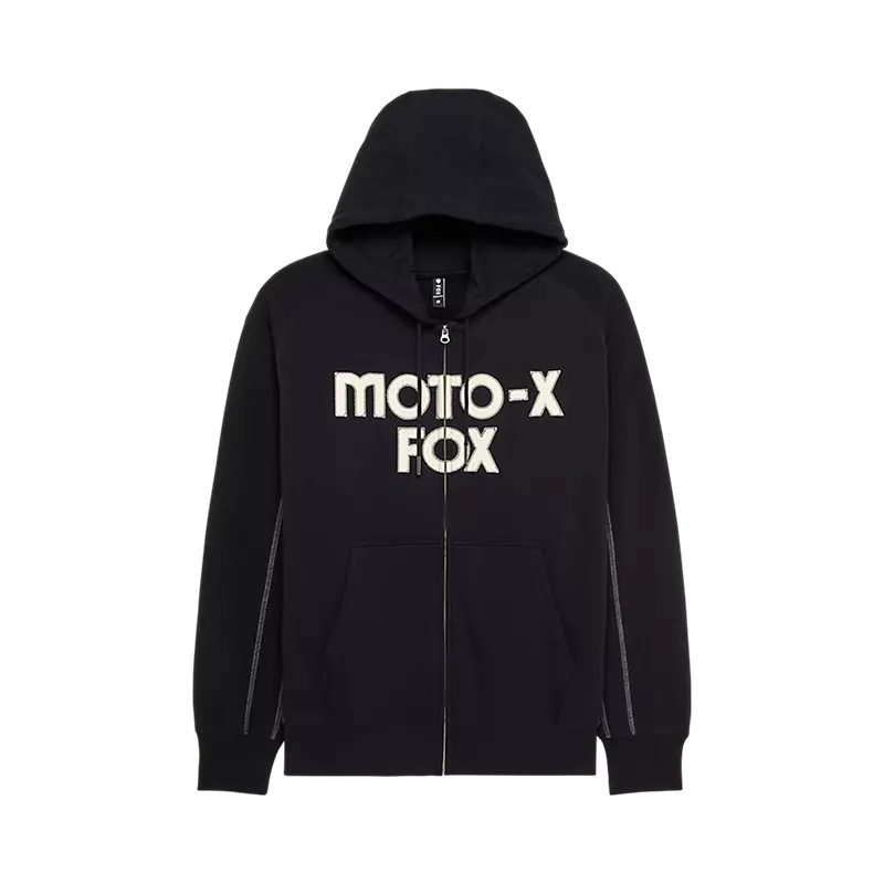 Sweat à capuche zippé surdimensionné Fox Racing Moto-X, gris graphite chiné