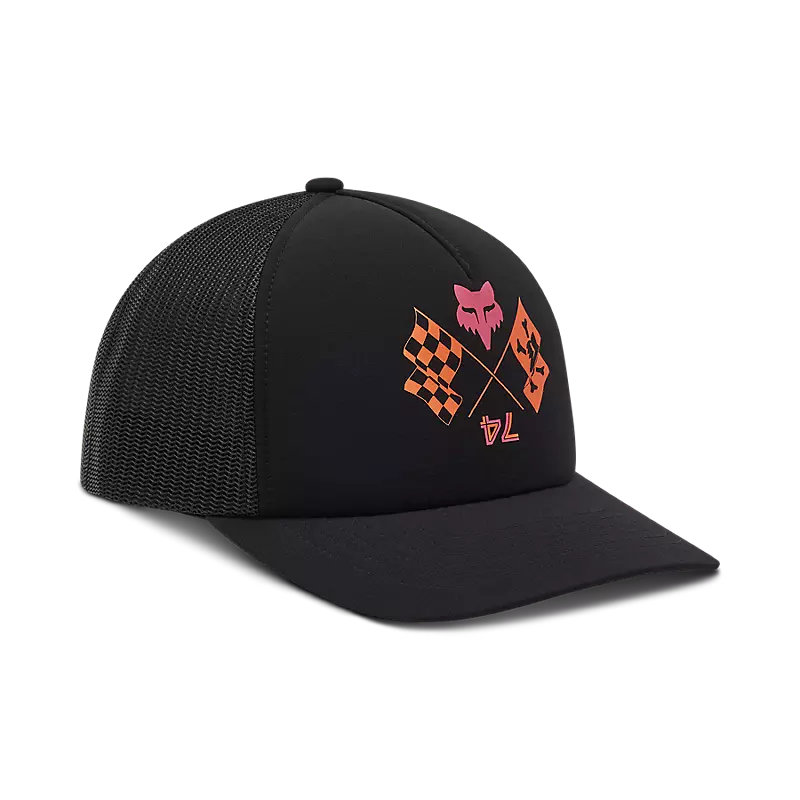Fox Racing Women's Race Spec Trucker Hat, Black, One Size