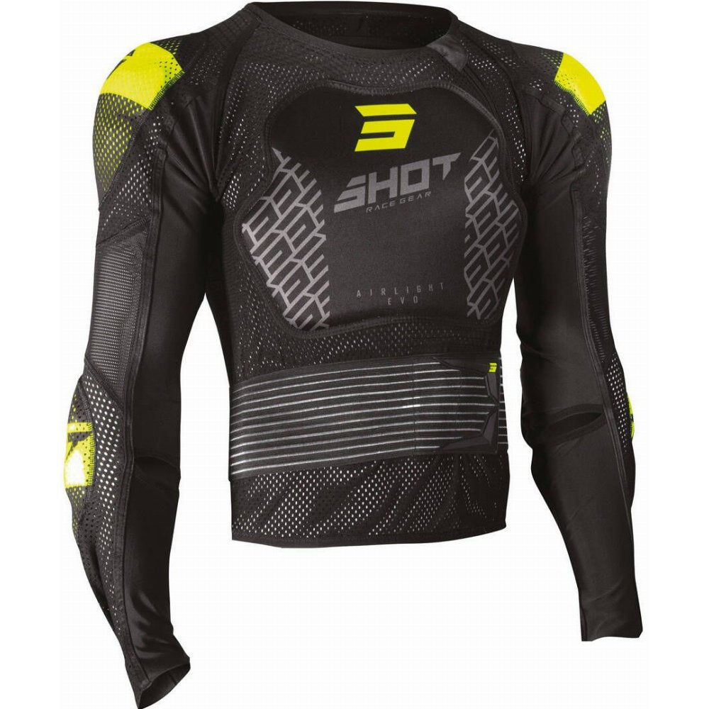 Shot Airlight 2.0 Protection Jacket (Black/Neon Yellow)