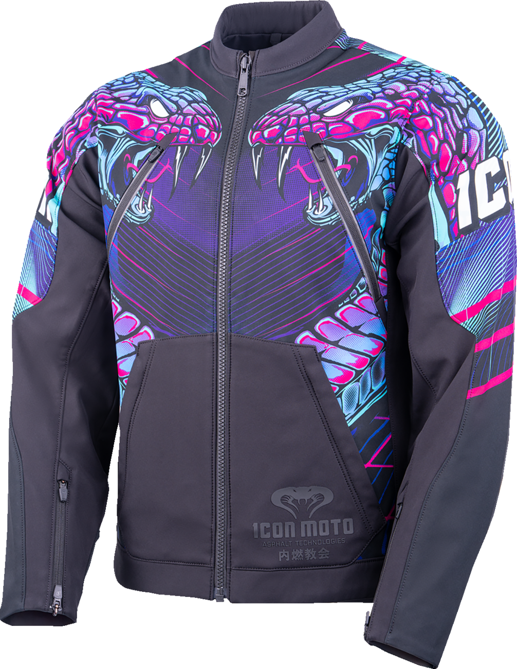 Icon Merc3 Synthwave Cobra Jacket