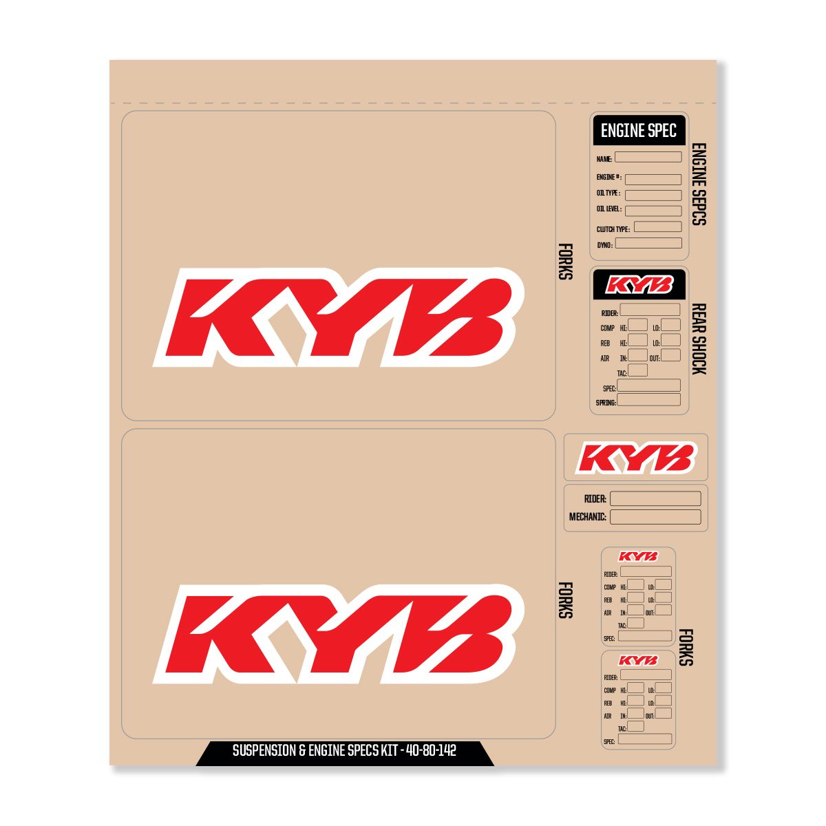 D&#39;COR Visuals KYB Decal Kit (Closeout)