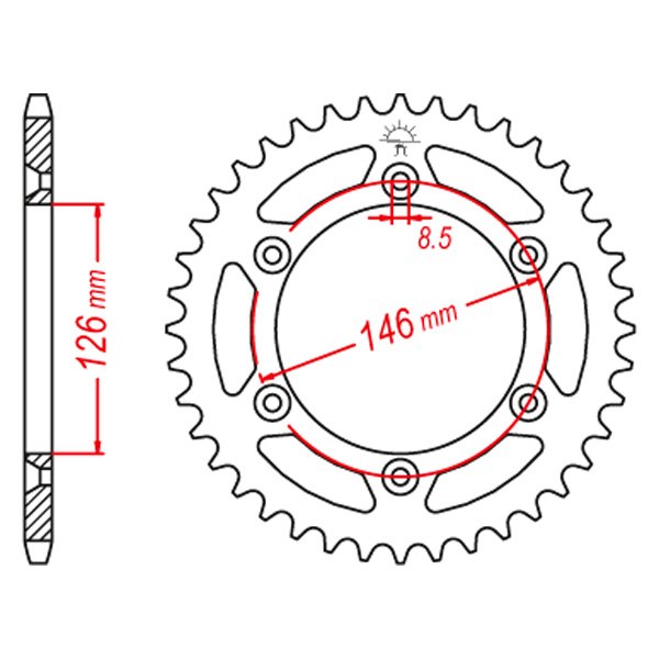 JT Sprockets Rear Sprocket