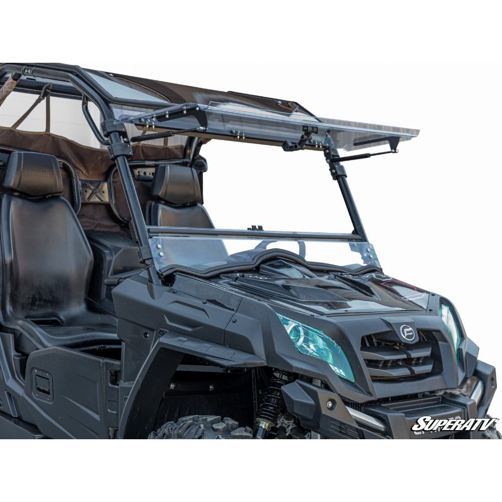 SuperATV Scratch Resistant Polycarbonate Flip-Up Front Windshield