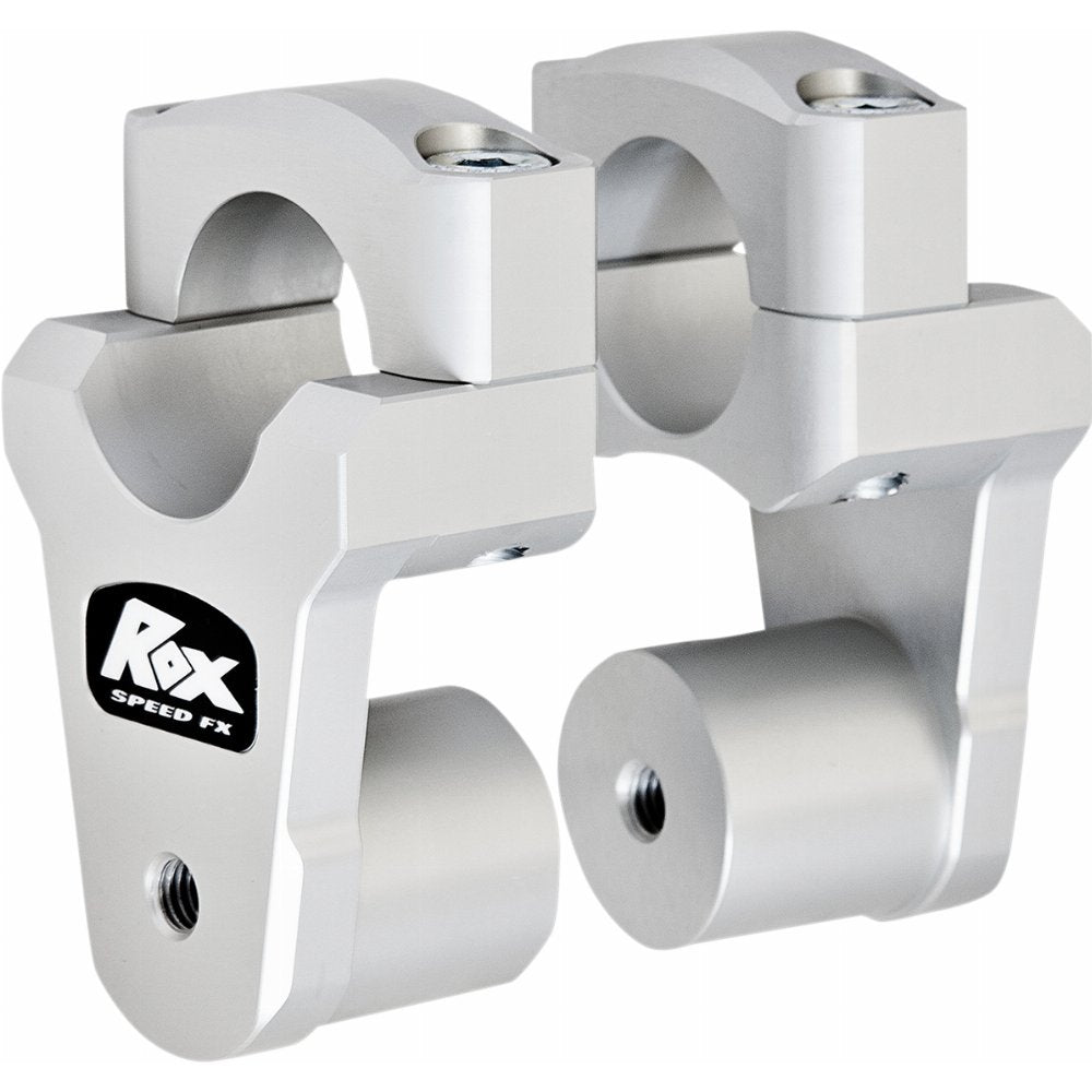 Rehausseurs de guidon pivotants Rox Speed FX 2" pour guidons de moto de 1 1/4"