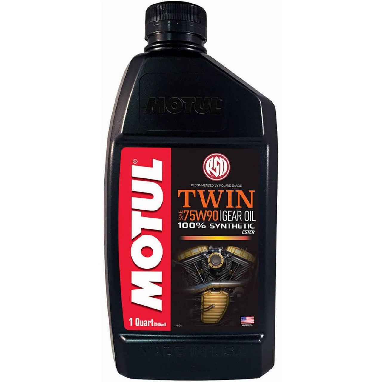 Huile synthétique pour engrenages Motul Twin 75W90, 946 ml