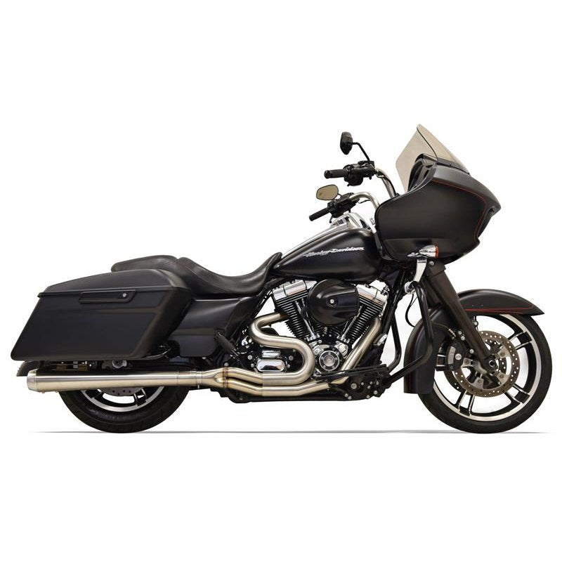 Échappement long 2 en 1 en acier inoxydable Bassani Road Rage III