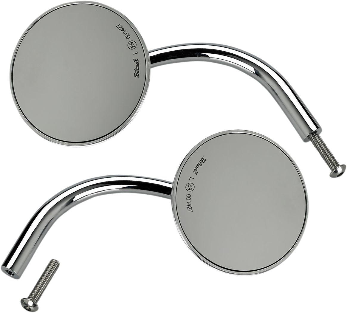 Ensemble de miroirs ronds Biltwell avec support pour perchoir