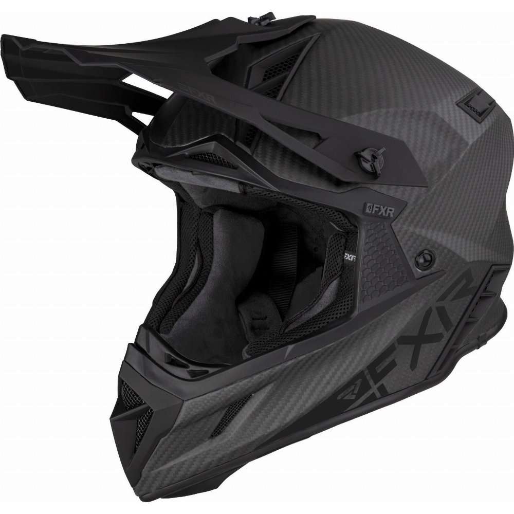 Casque FXR Helium Carbon à boucle automatique