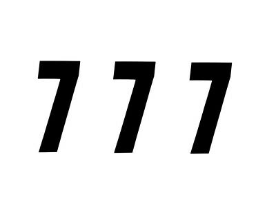 Factory Effex 6" Number Stickers