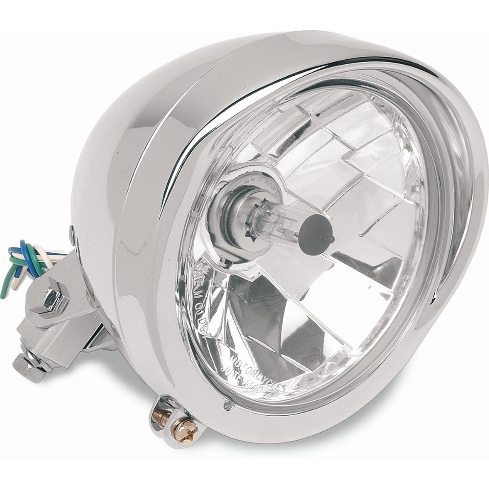 Drag Specialties 5.75" Diamond-Style Bottom-Mount Headlight
