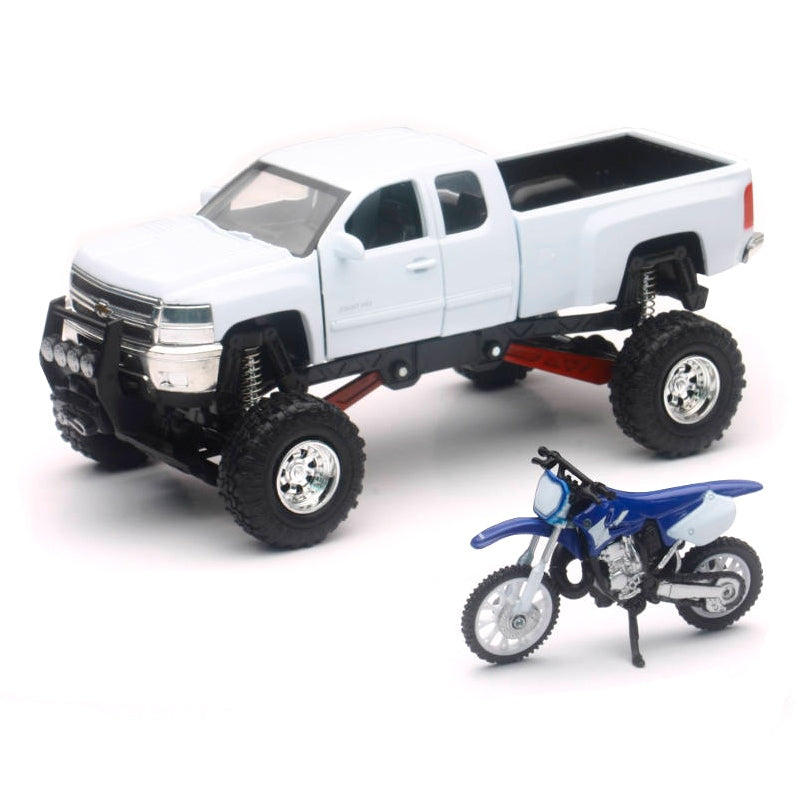 Pick-up tout-terrain Chevrolet New-Ray Toys avec moto tout-terrain