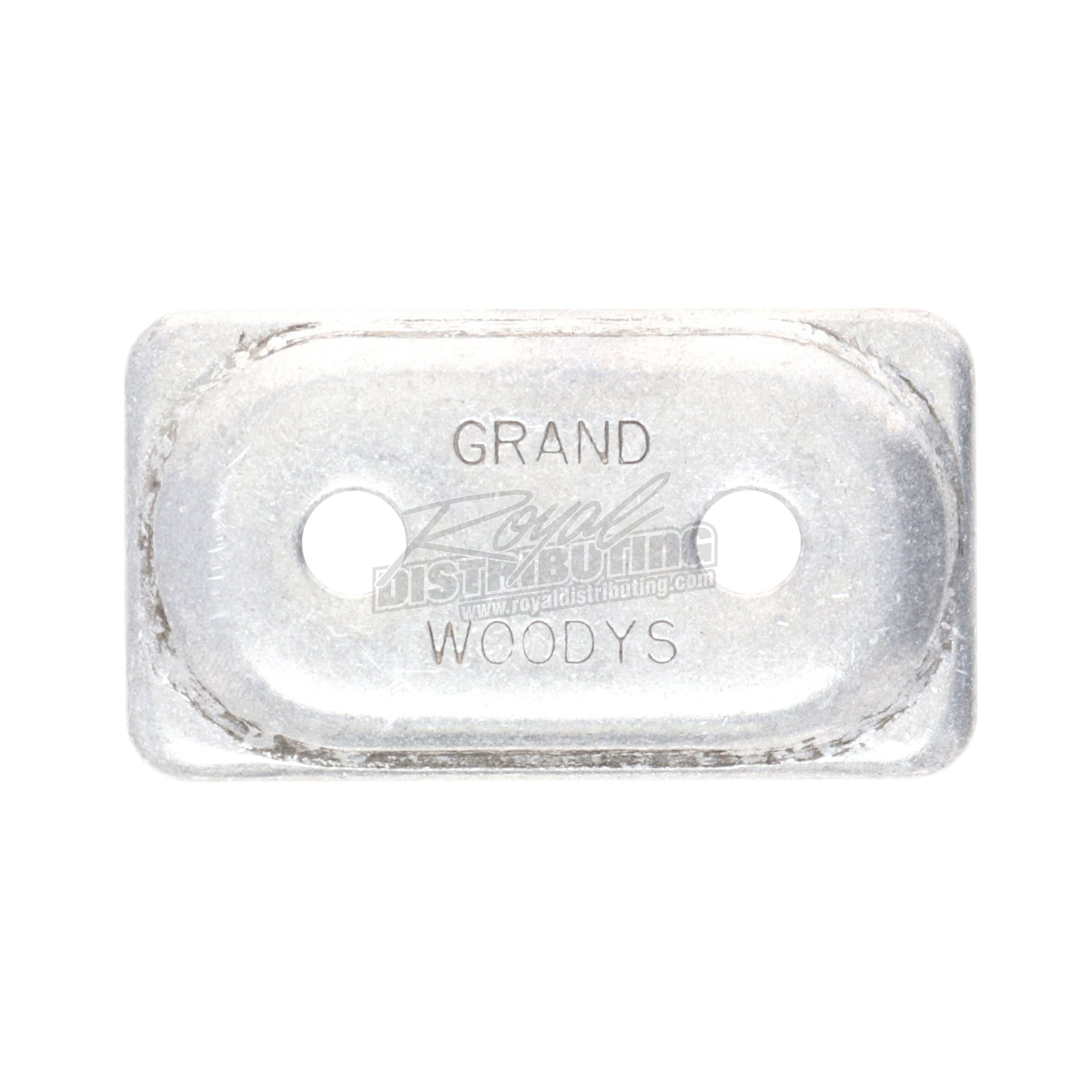 Plaques de support en aluminium pour motoneige Woody's Double Grand Digger, 5/16 po