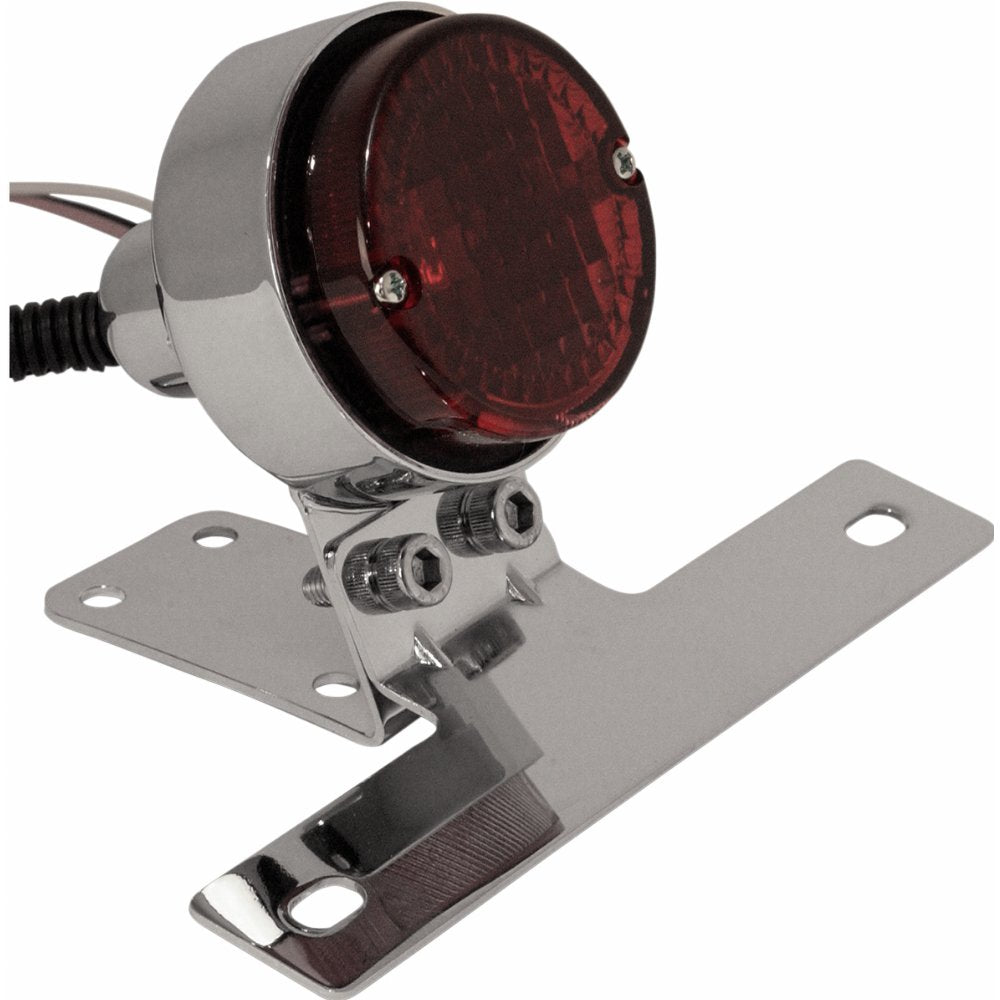 EMGO Classic 2.25" Motorcycle Taillight w/ License Plate Mount
