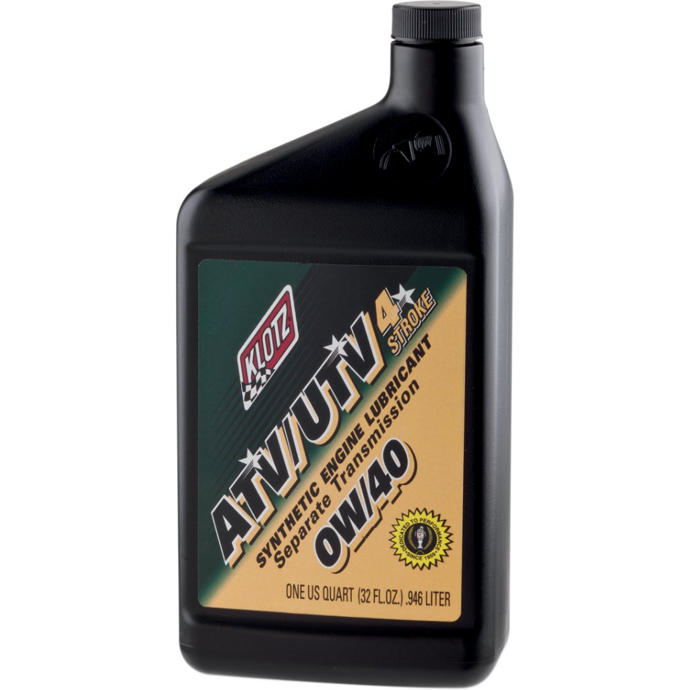 Lubrifiant synthétique pour moteur Klotz 4T pour VTT/UTV avec transmission séparée