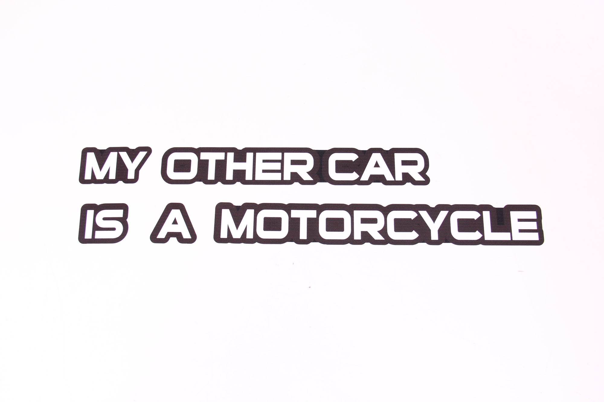 Autocollant de distribution royale Mon autre voiture est une moto