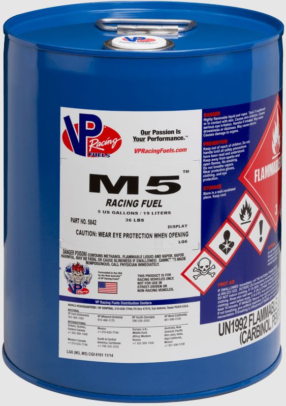 VP Racing M5 Racing Fuel, 5 Gal