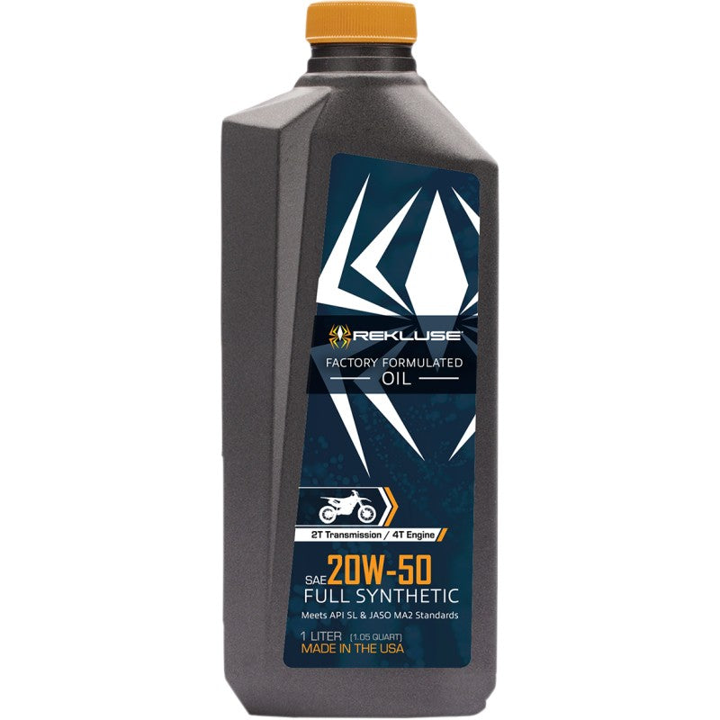 Huile de transmission entièrement synthétique haute performance Rekluse 80W, 1 L