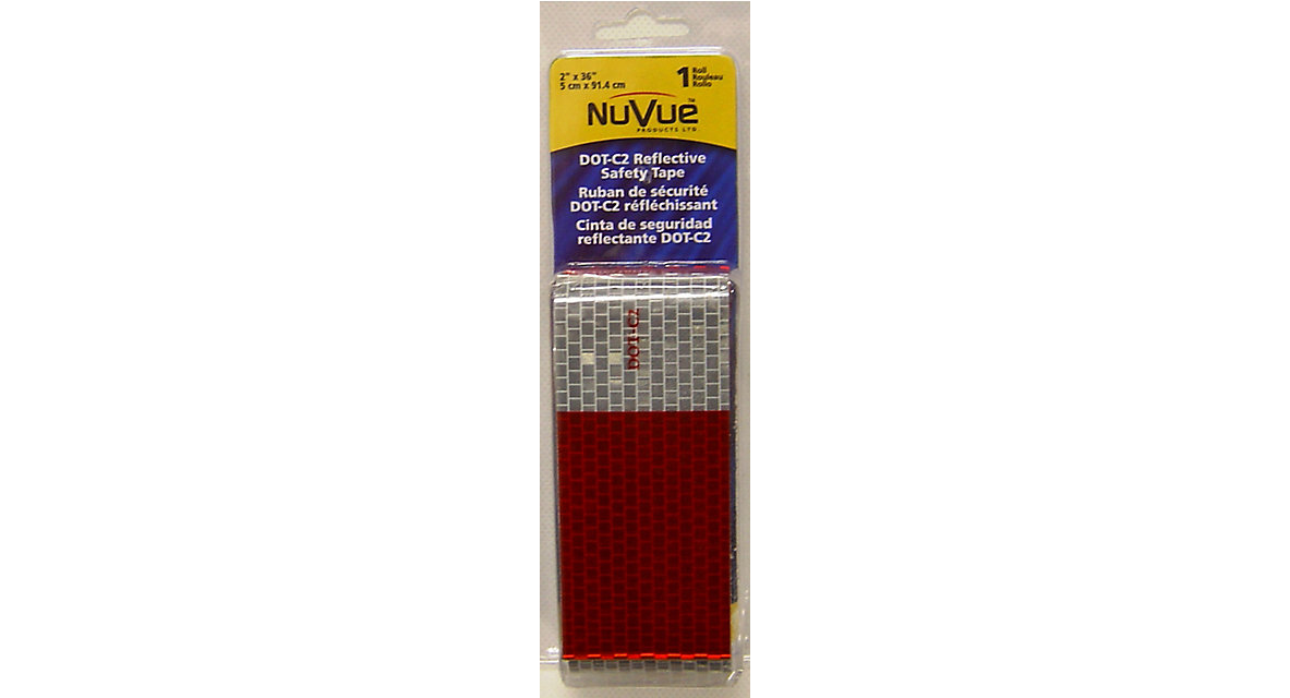 Nuvue Products Reflective Safety Tape, 3 ft