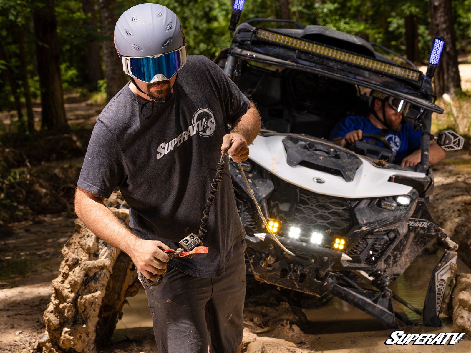 SuperATV Polaris Ranger XP 1000 Heavy Weight Winch Ready Front Bumper