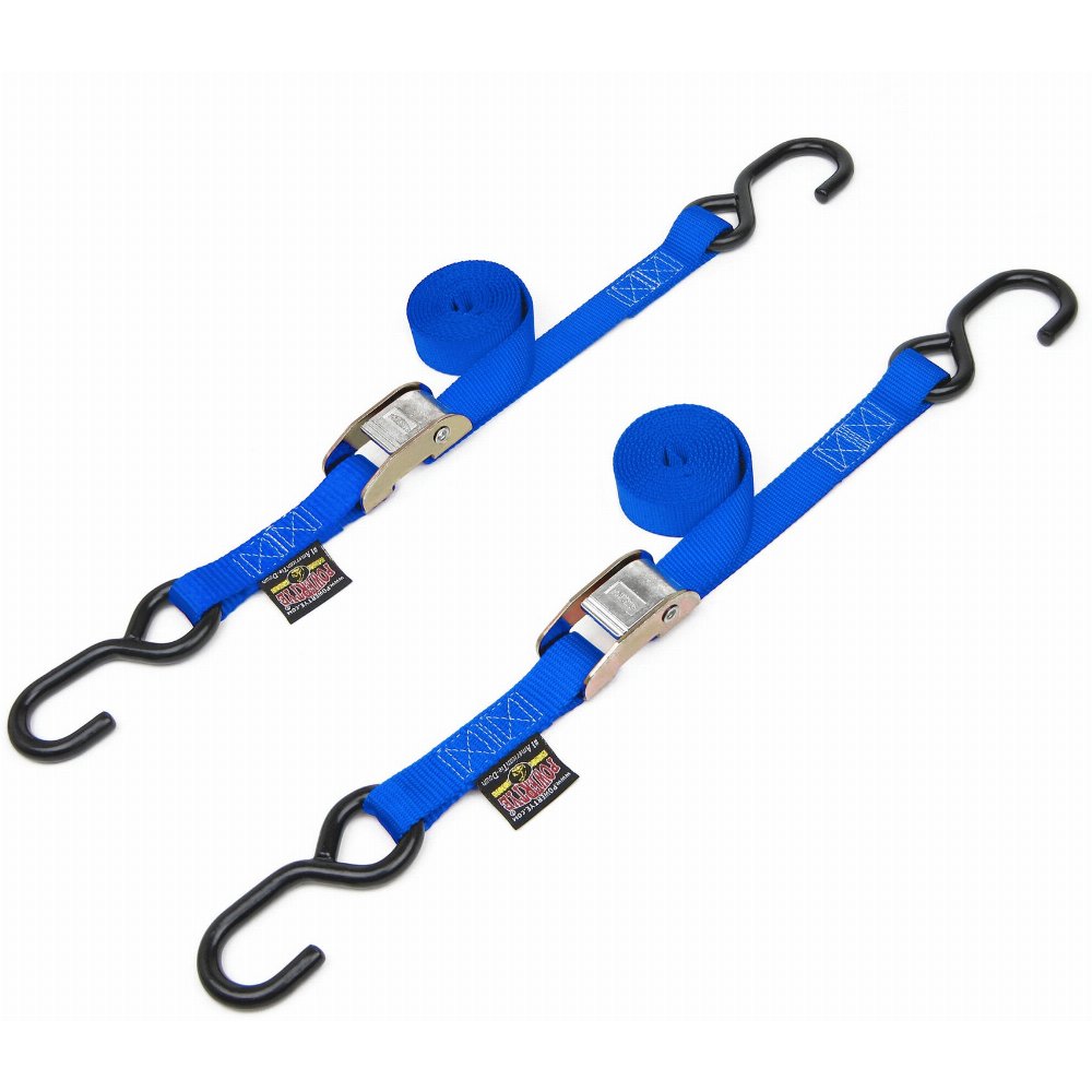 Powertye 1" Cam Buckle Tie-Downs w/ S-Hooks