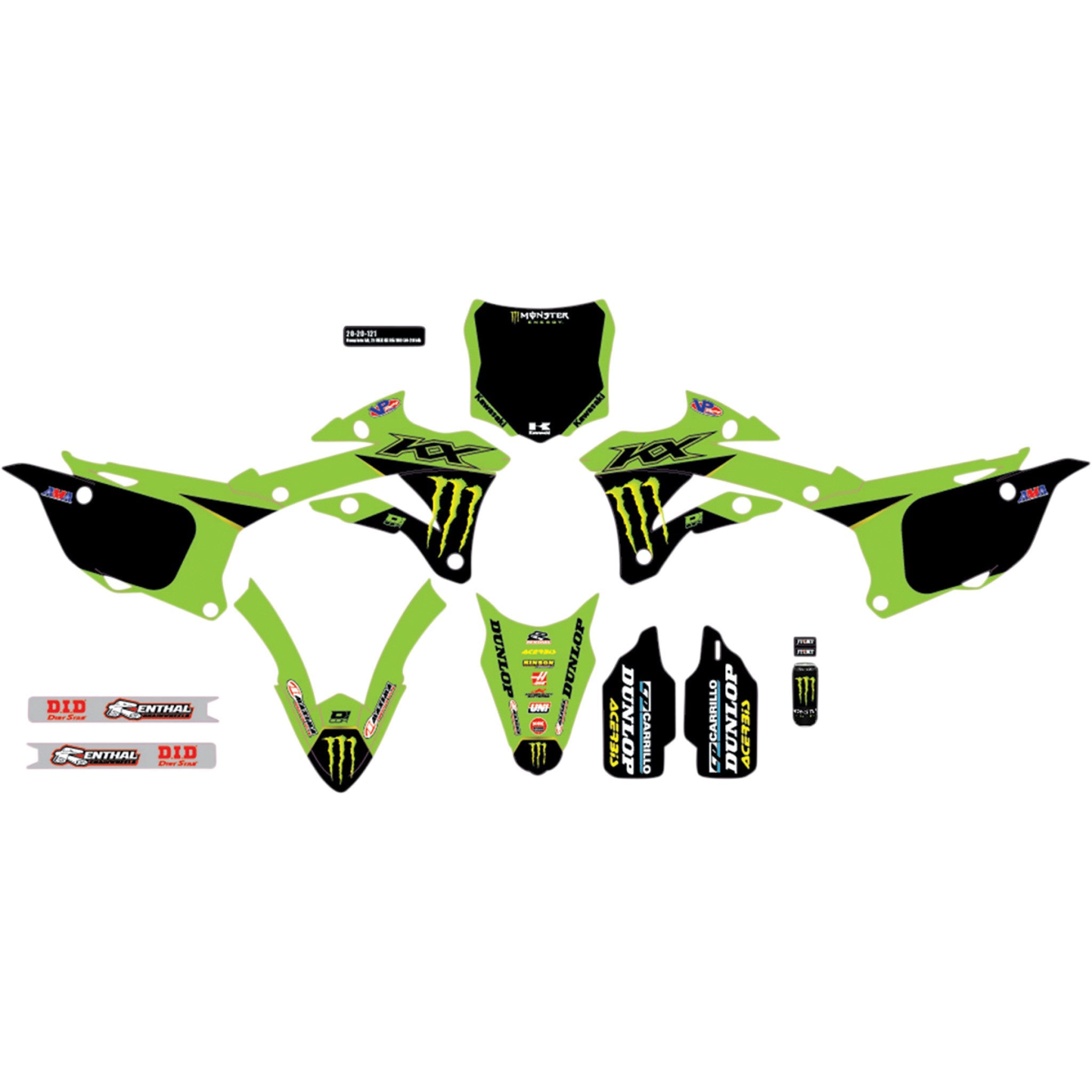 Kits graphiques « Équipe » pour motos tout-terrain D'Cor Visuals