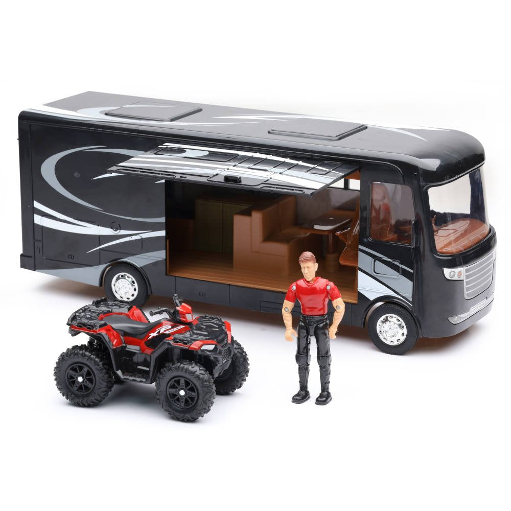 Polaris Sportsman avec ensemble de camping-car de New-Ray Toys