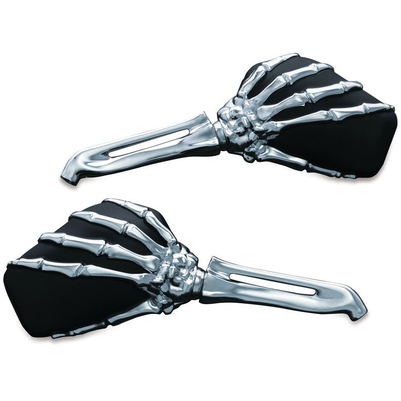 Kuryakyn Skeleton Hand Motorcycle Mirrors