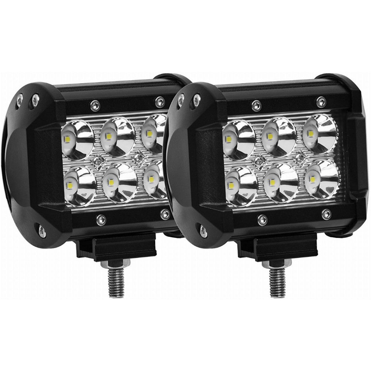 Cubes lumineux LED Wolftech avec support, 4" (paire)