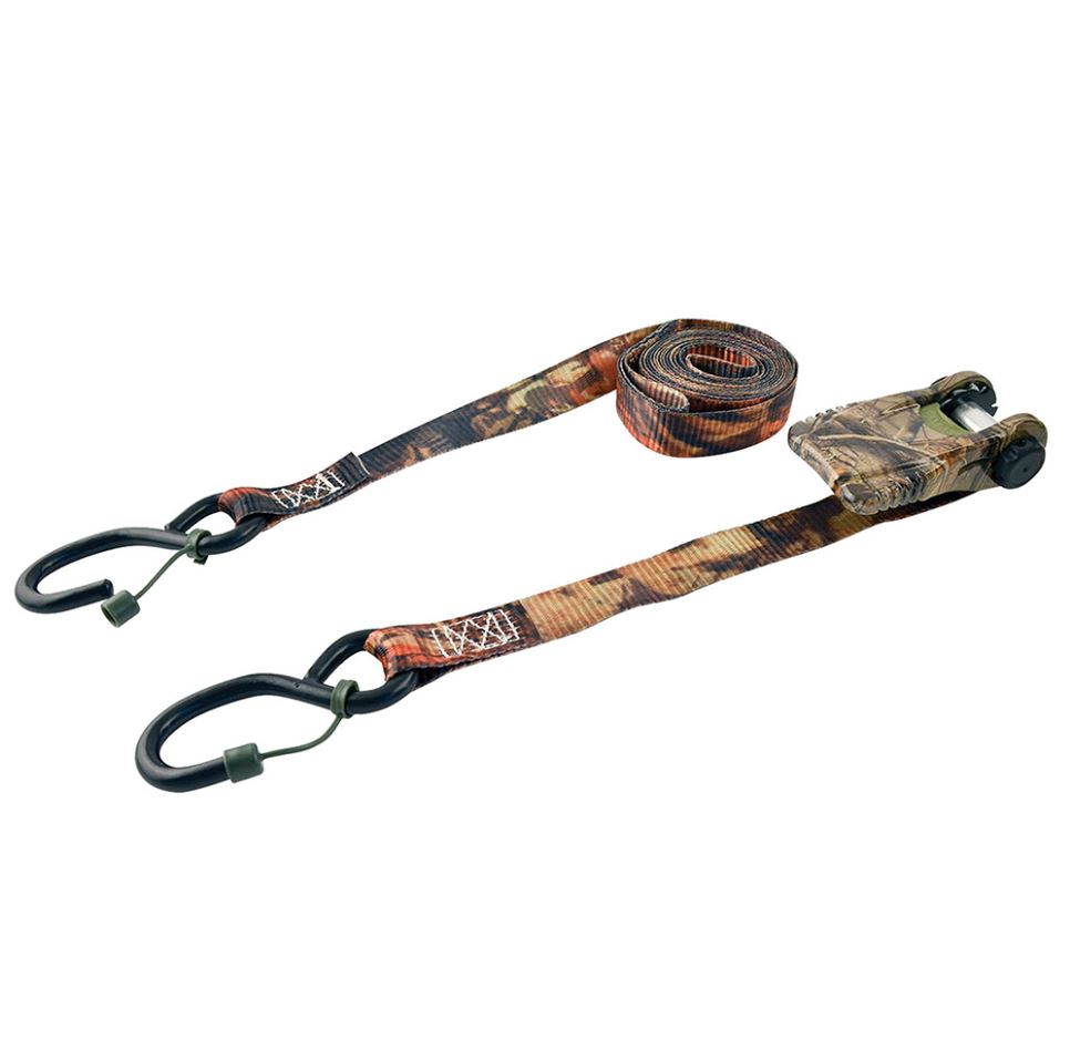 Erickson Camo Ratcheting Tie-Downs with Cap Lock, 1&quot;x10&#39; (Closeout)