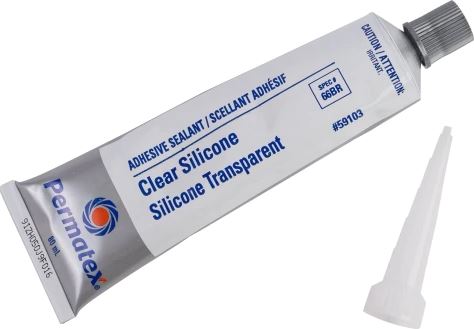 Mastic silicone transparent Permatex