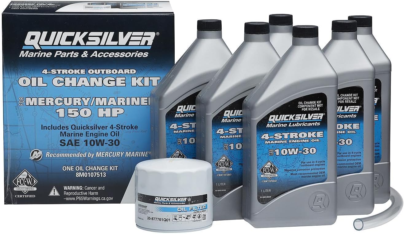 Quicksilver Oil Change Kit, 10W-30 for Mercury/Mariner