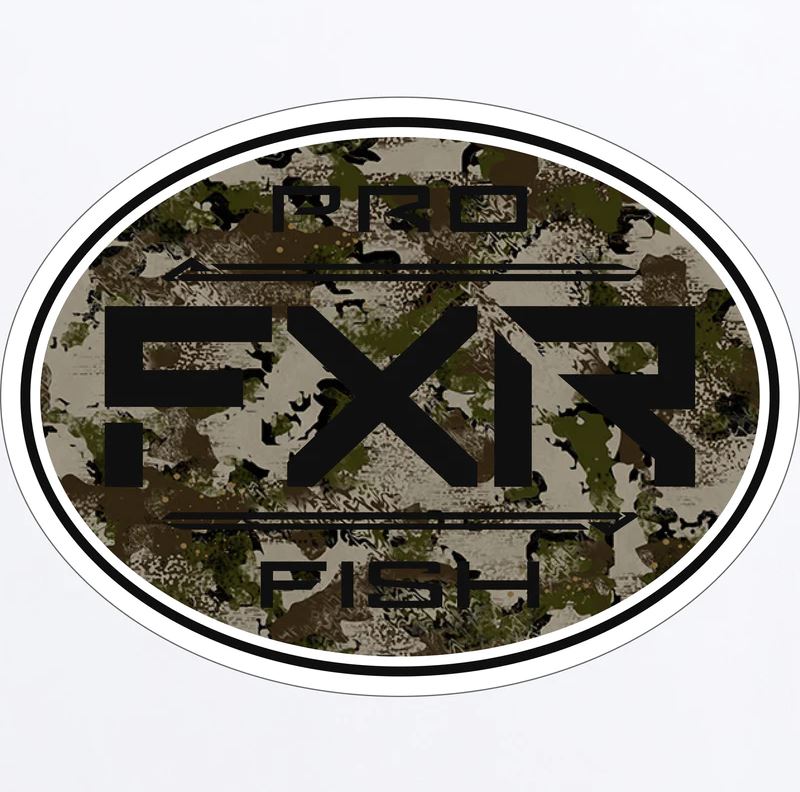 Autocollant rond FXR Pro Fish, 3"