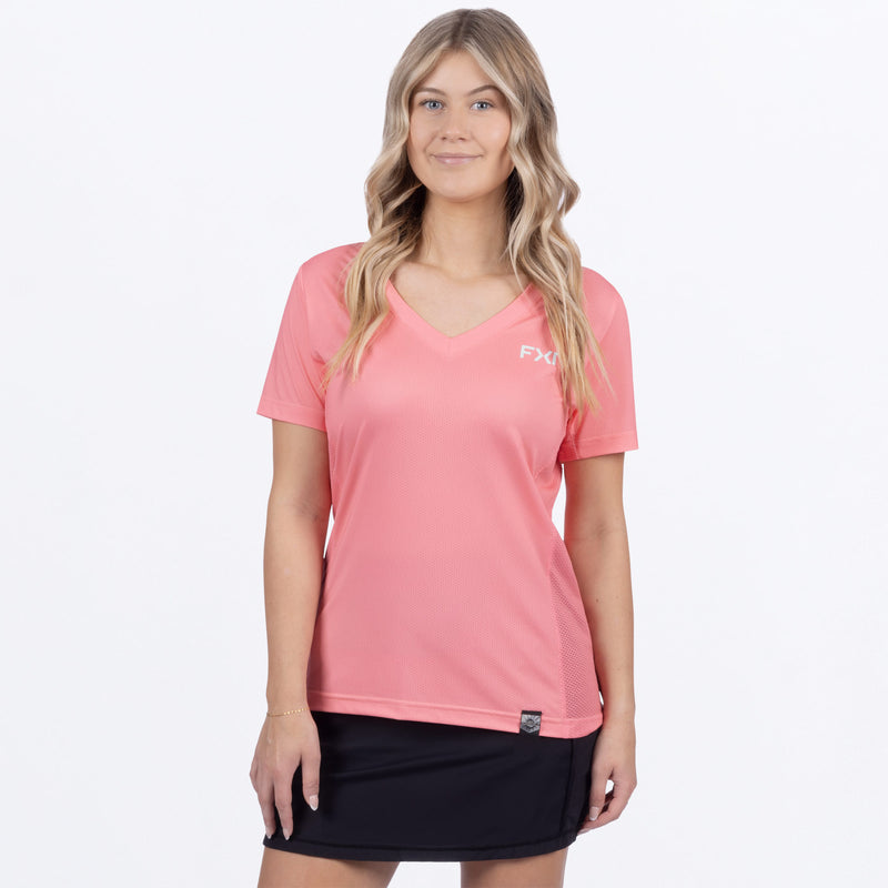 FXR Women's Rush Air UPF V-Neck Tee
