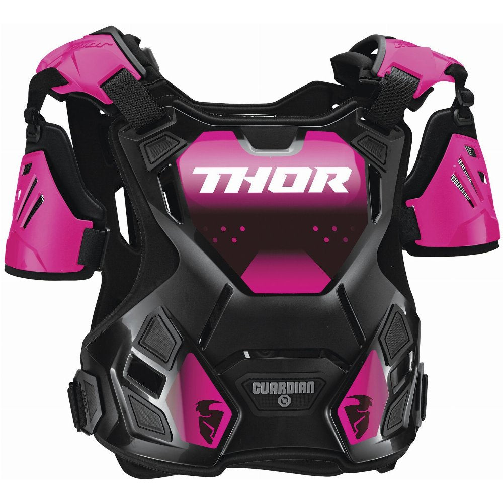 Thor Womens Guardian Roost Deflector (Black/Pink) Size M/L