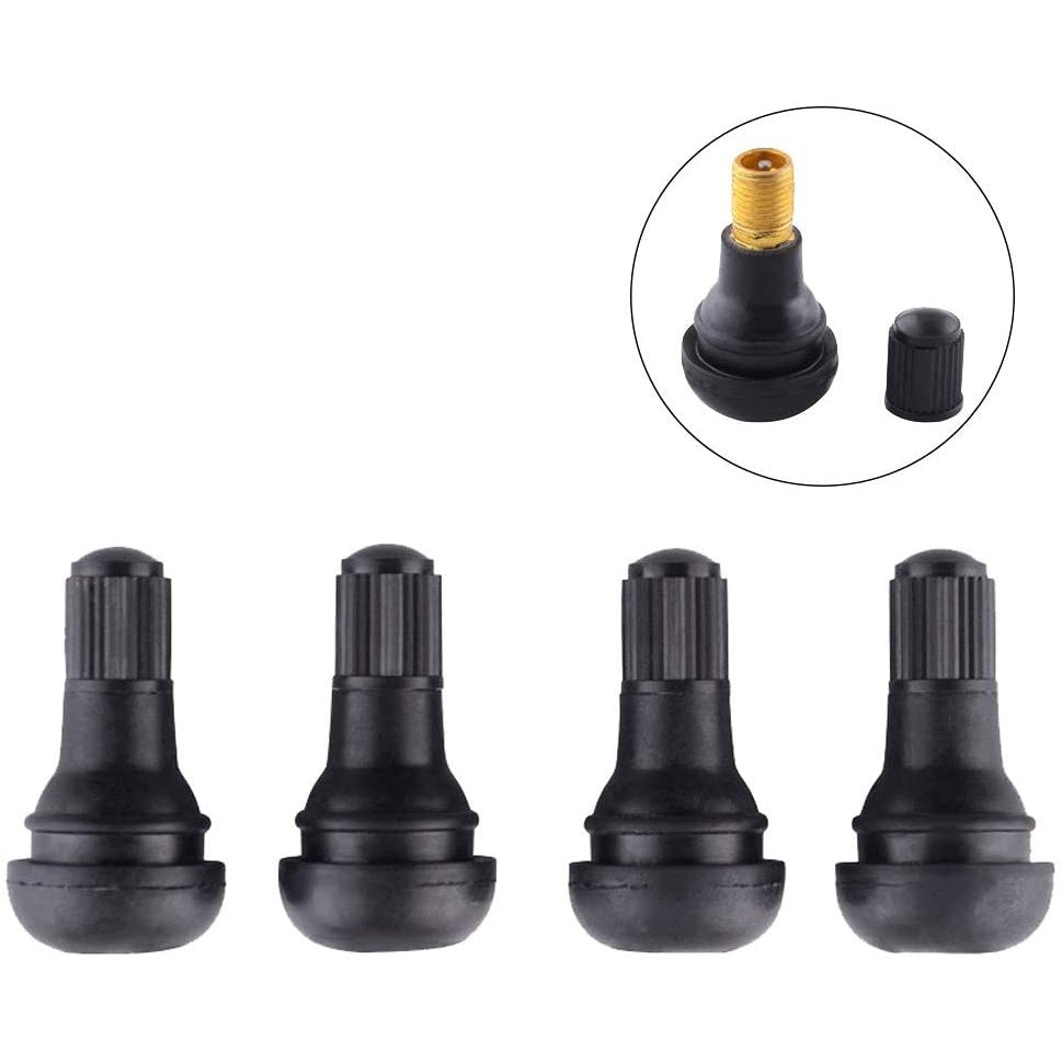 Tiges de valve courtes en caoutchouc Traxion (TR412) - Paquet de 4