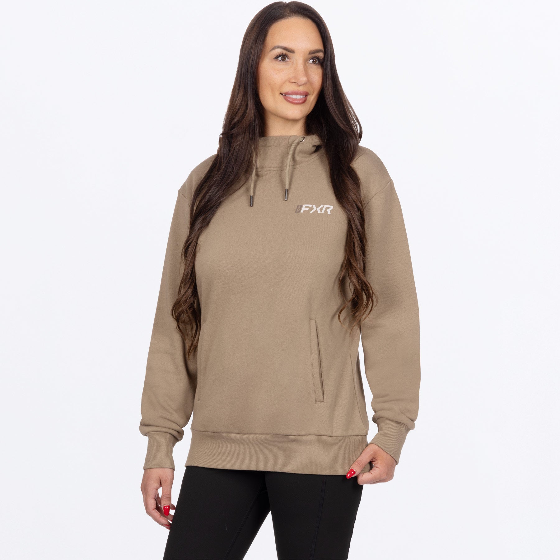 FXR Women's Mitered Cotton Pullover Hoodie