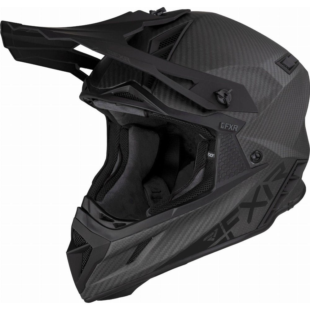 Casque FXR Helium Carbon avec anneau en D