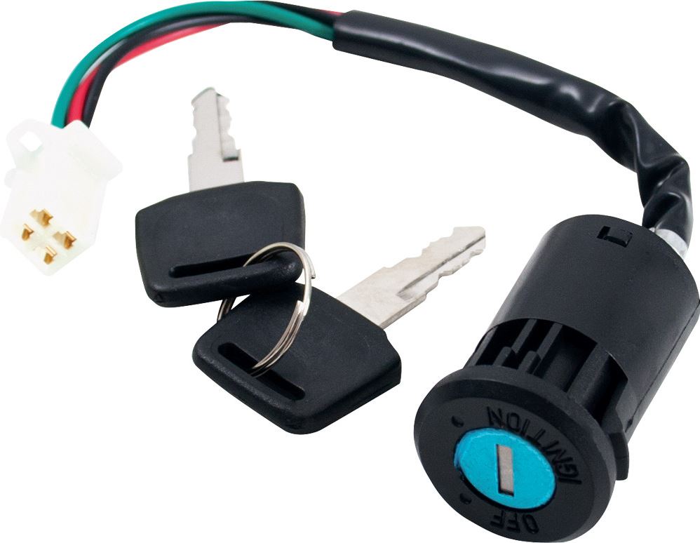 MOGO Parts Ignition Switch, 4-Wire, Male