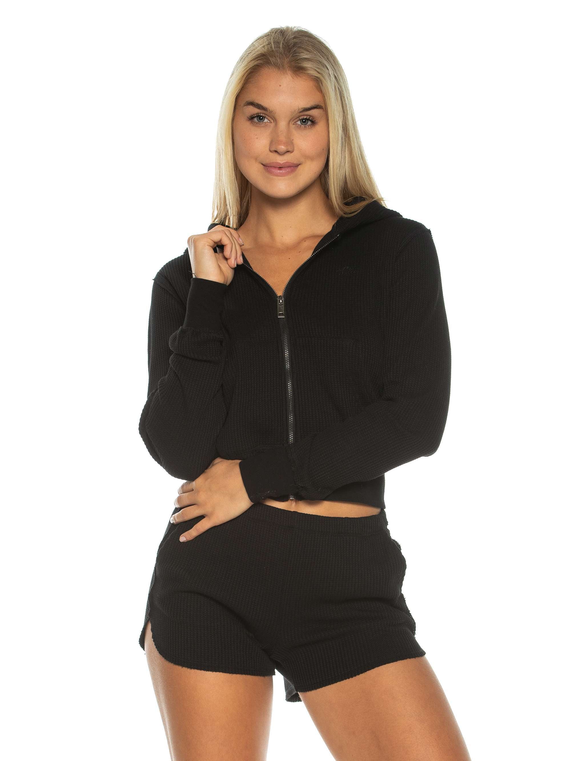 TEAMLTD Women's Crop Waffle Zip-Up (Closeout)